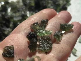 Certified Czech Moldavites and jewellery under €100