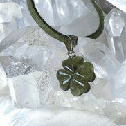Carved Moldavite Pendant, 1.5g, Chlum