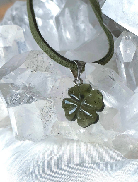 Carved Moldavite Pendant, 1.5g, Chlum
