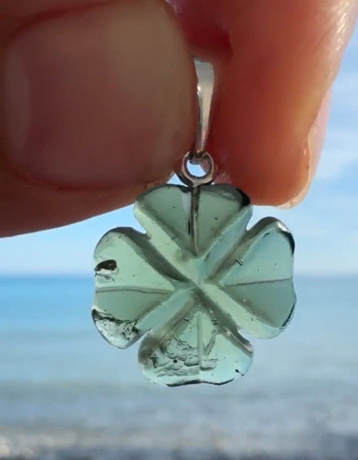 Carved Moldavite Pendant, 1.5g, Chlum