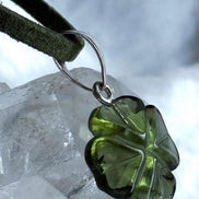 Carved Moldavite Pendant, 1.5g, Chlum