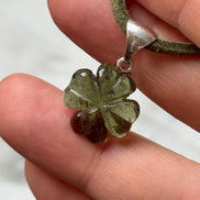 Carved Moldavite Pendant, 1.5g, Chlum