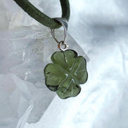 Carved Moldavite Pendant, 1.5g, Chlum