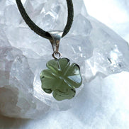 Carved Moldavite Pendant, 1.5g, Chlum