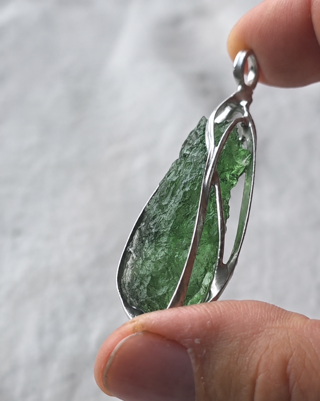 Moldavite Pendant, 4.71g, Nesměň