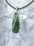 moldavite pendant featuring a 2.8 g from Nesměň, hand-set in a lead-free tin alloy