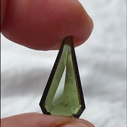 Faceted Moldavite from Slavče, Czech Republic