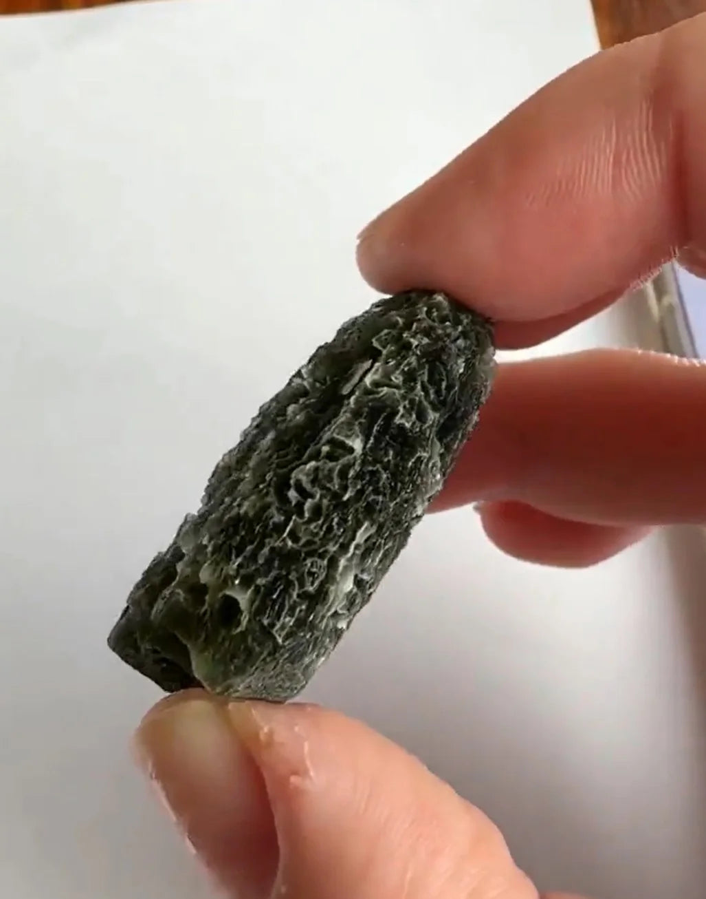 35g Moldavite from Bartochov, Czech Republic