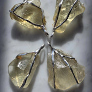 Libyan Desert Glass pendant with a genuine 6.0 g natural Libyan Desert Glass from the Great Sand Sea in a lead-free tin setting.