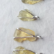 Libyan Desert Glass pendant with a genuine 6.0 g natural Libyan Desert Glass from the Great Sand Sea in a lead-free tin setting.