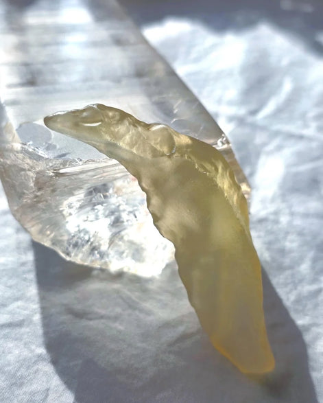 17.81g Angel Chime Libyan Desert Glass from the Great Sand Sea