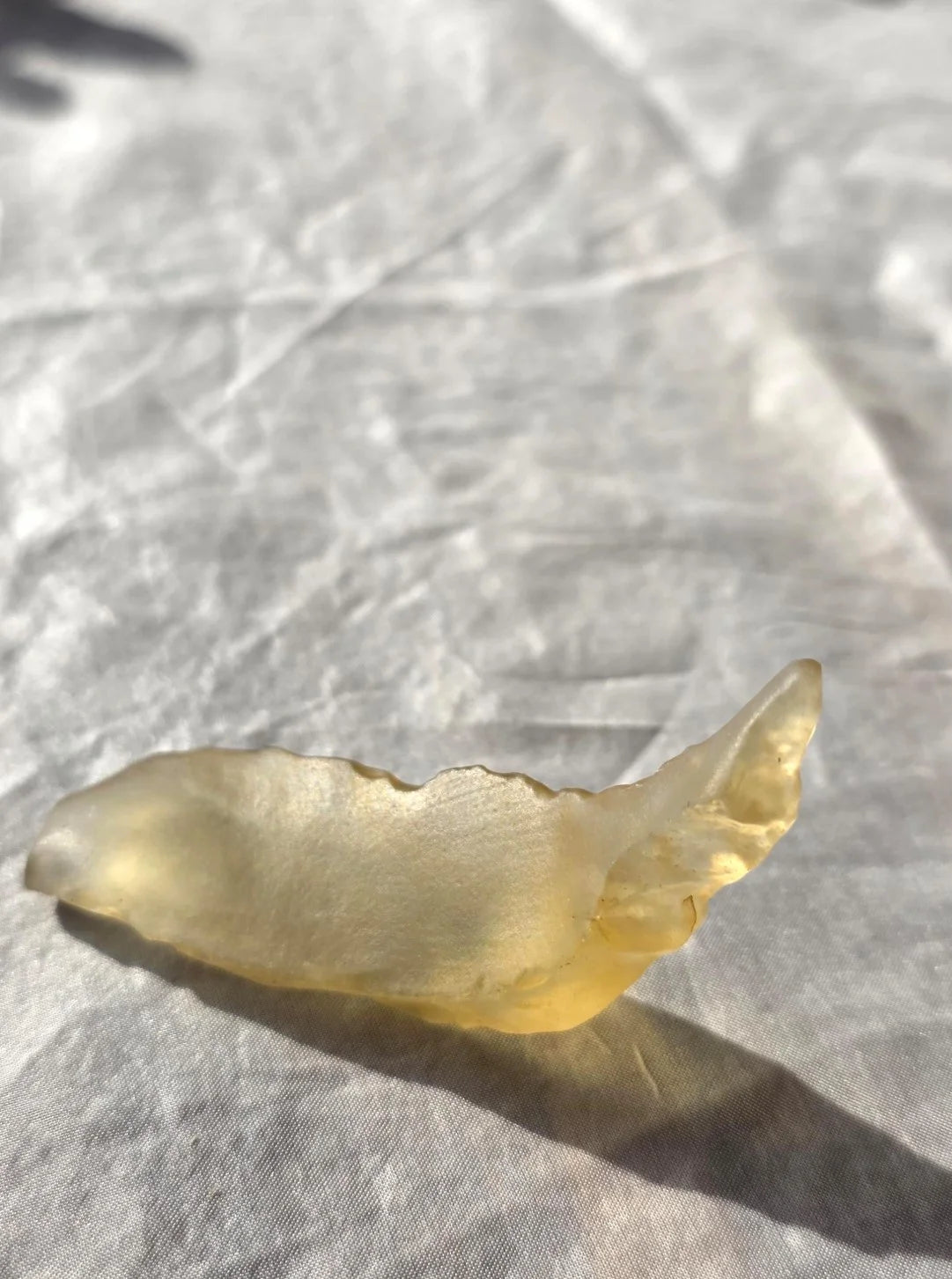 17.81g Angel Chime Libyan Desert Glass from the Great Sand Sea