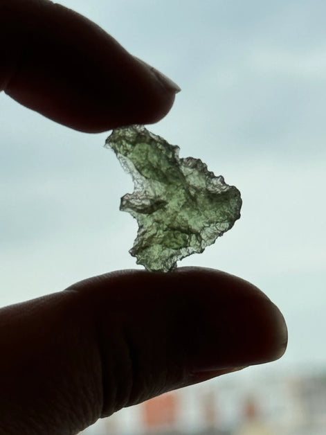 Raw Moldavite Stone, Chlum, 1.6g