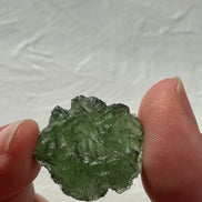 Collectible Light Green Moldavite Stone, Chlum, 5.86g