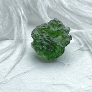 Collectible Light Green Moldavite Stone, Chlum, 5.86g