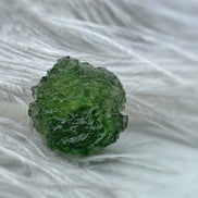 Collectible Light Green Moldavite Stone, Chlum, 5.86g