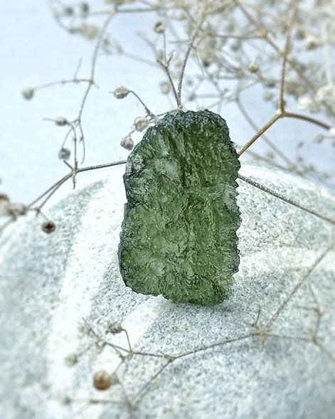Rough Moldavite Stone, Maly Chlum, 3.97g