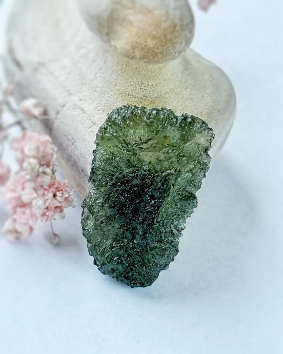 Rough Moldavite Stone, Maly Chlum, 3.97g