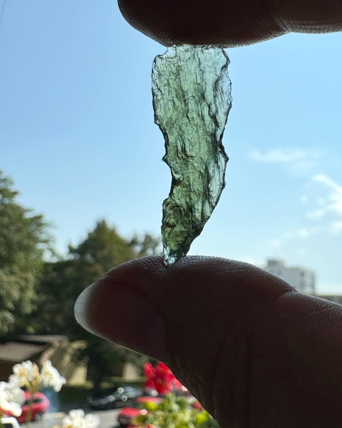 Raw Moldavite Stone, Chlum, 1.5g
