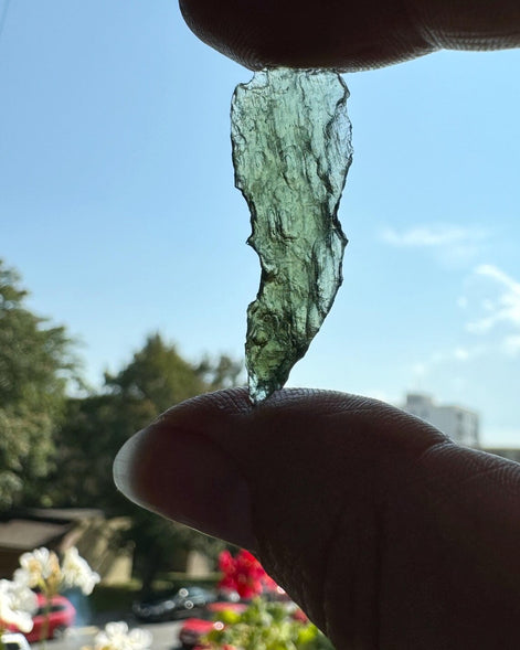 Raw Moldavite Stone, Chlum, 1.5g