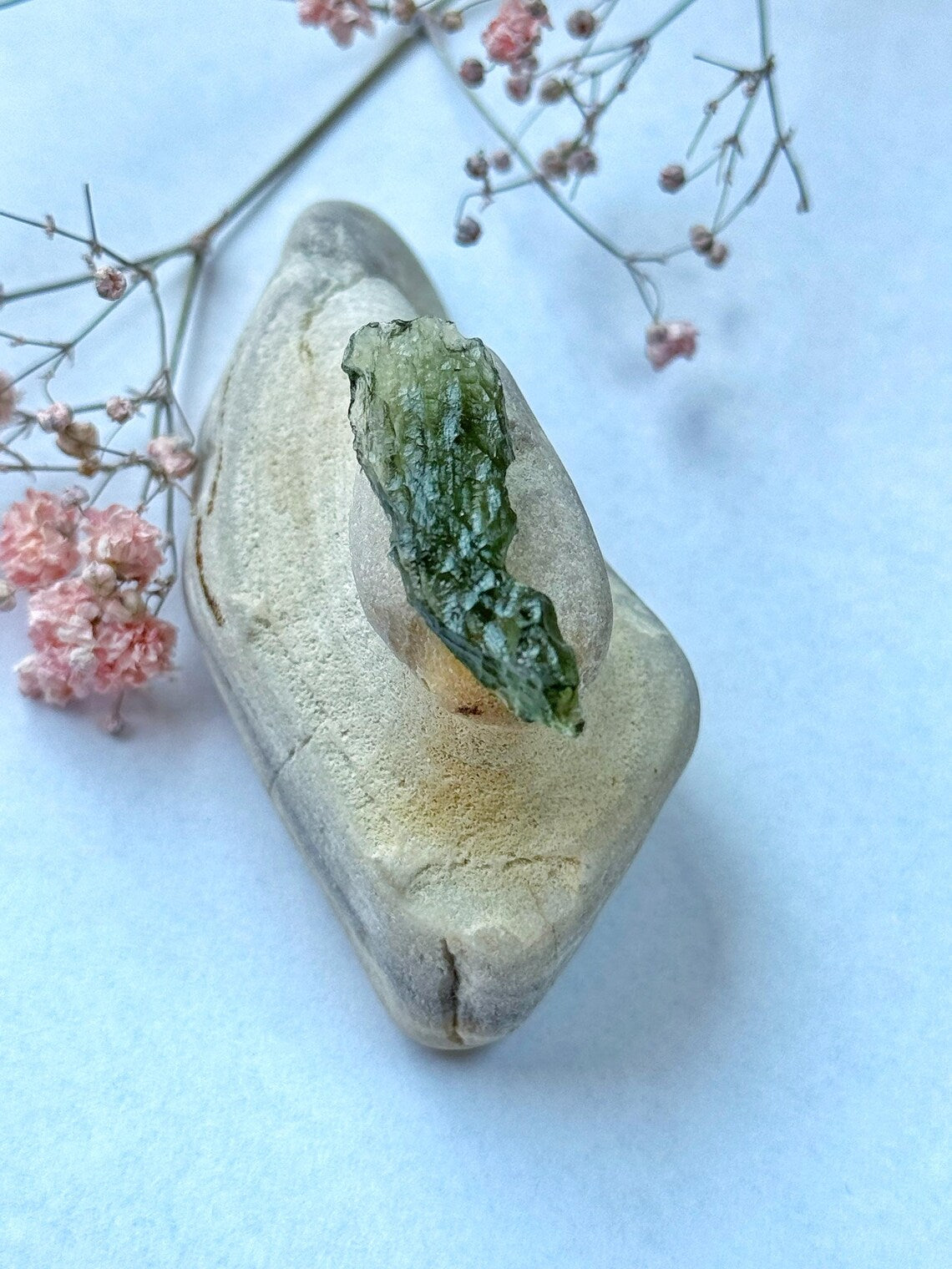 Raw Moldavite Stone, Chlum, 1.5g
