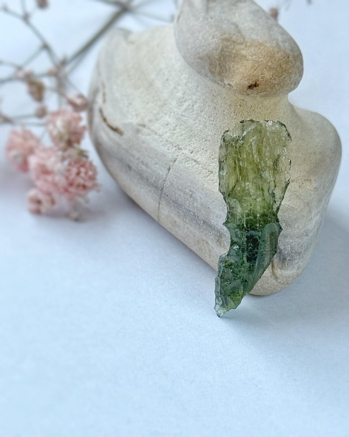 Raw Moldavite Stone, Chlum, 1.5g