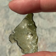 Angle Chime Moldavite, Jankov, 1.65g