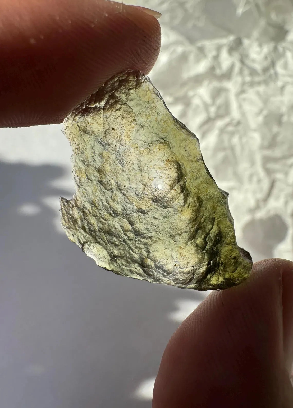 Angle Chime Moldavite, Jankov, 1.65g