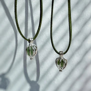 Natural Moldavite Necklace, 0.4g