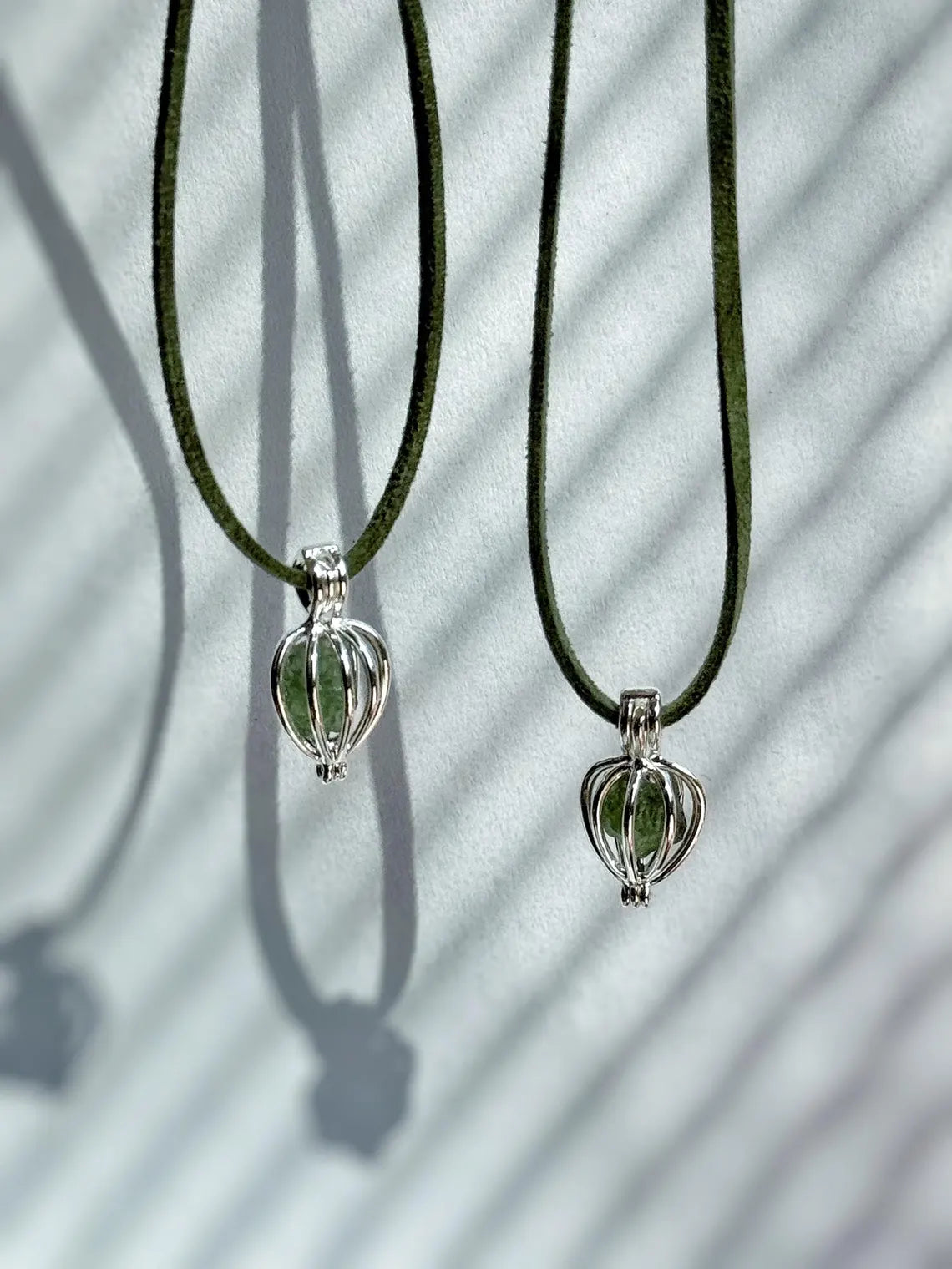 Natural Moldavite Necklace, 0.4g
