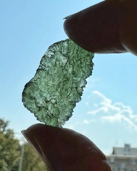 Rough Moldavite Stone, Maly Chlum, 3.97g
