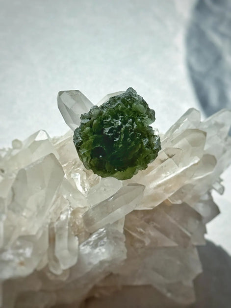 Velvet Moldavite Stone, 4.49g, Brusna
