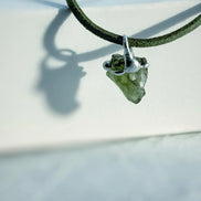 Raw Moldavite Pendant, Chlum, 1.8g