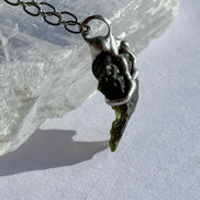 Raw Moldavite Pendant, Chlum, 2.90g
