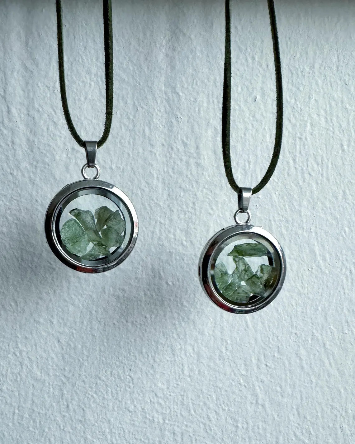 Moldavite Locket Pendant, 1g