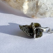 Raw Moldavite Pendant, Chlum, 2.90g