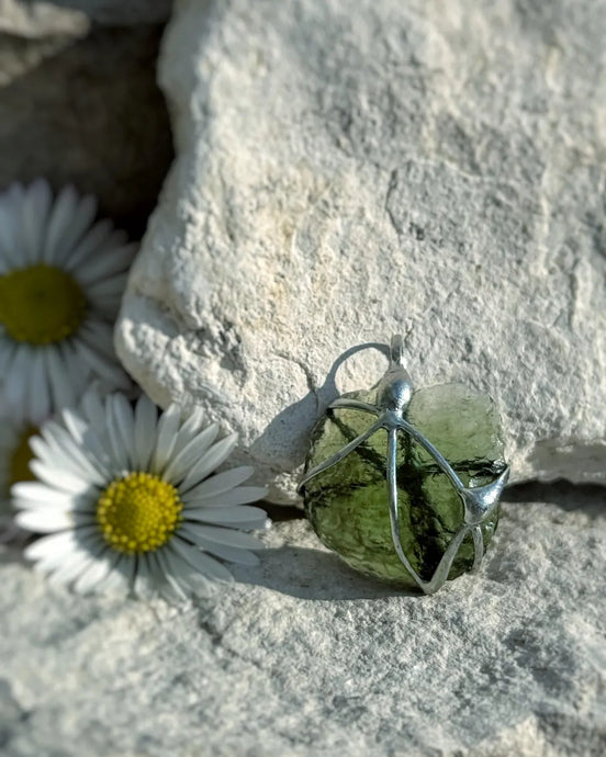 Genuine Moldavite Pendant, Chlum, 1.7g