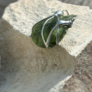 Genuine Moldavite Pendant, Chlum, 1.7g