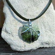 Genuine Moldavite Pendant, Chlum, 1.7g