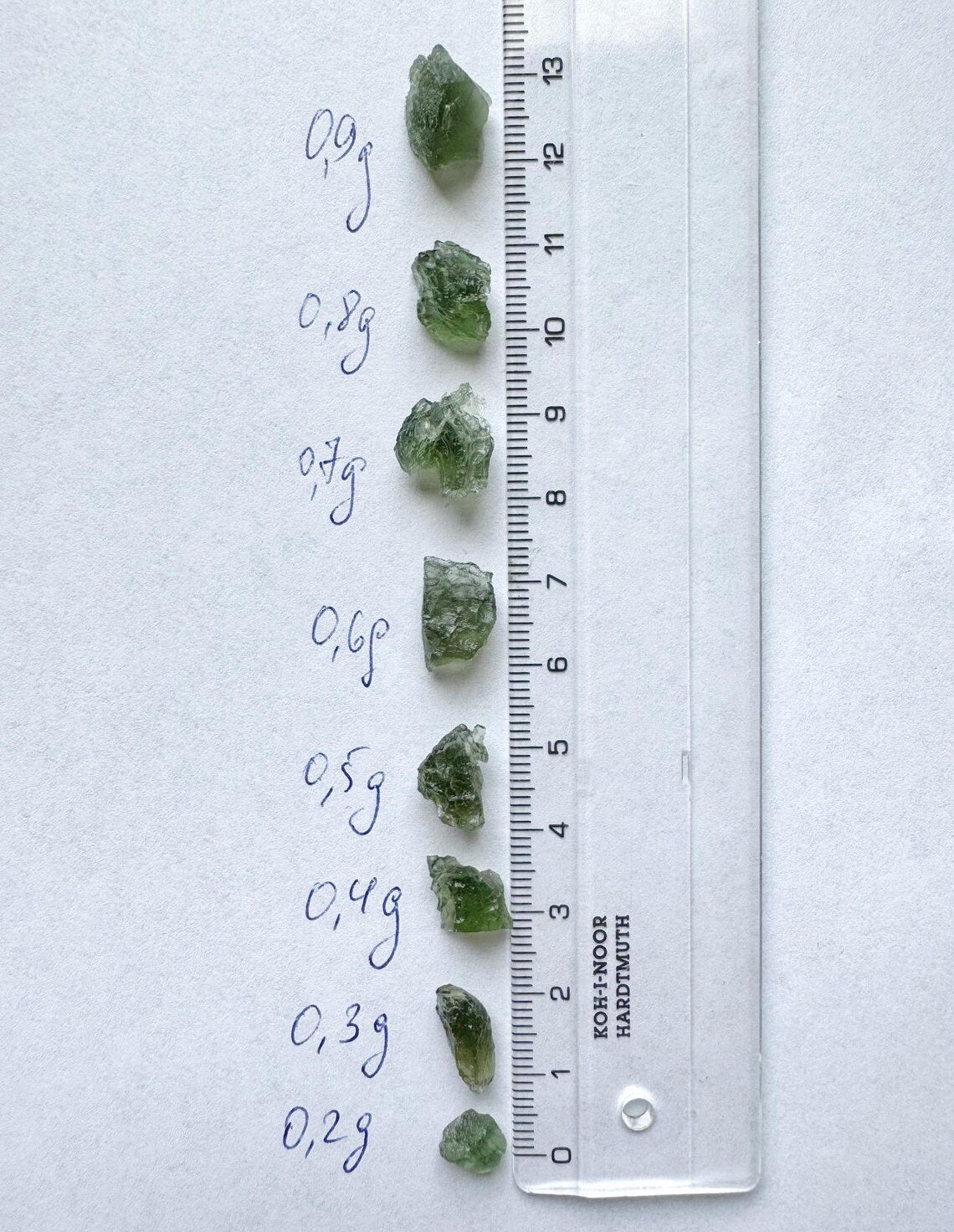 Mini Moldavite Stone, 0.1g - 0.9g