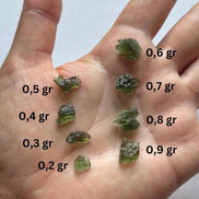 Mini Moldavite Stone, 0.1g - 0.9g