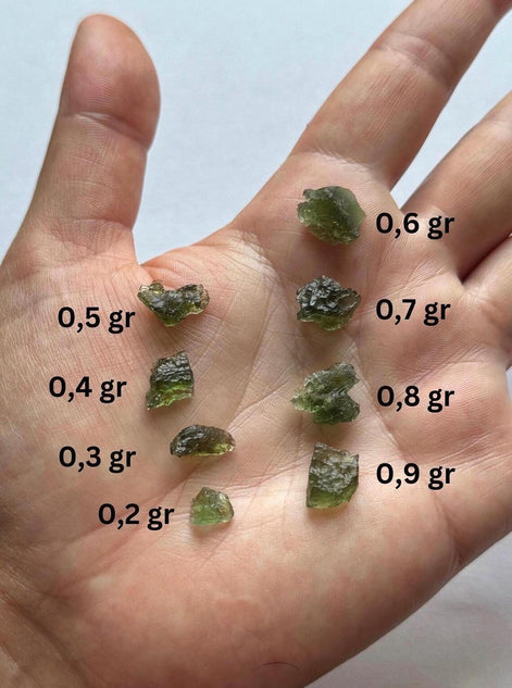Mini Moldavite Stone, 0.1g - 0.9g