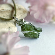 Raw Moldavite Pendant, Chlum, 2.80g