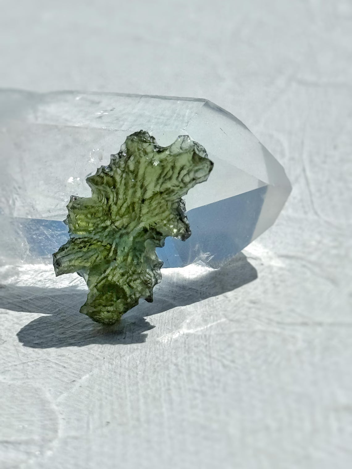 Hedgehog Moldavite Stone, Malý Chlum, 1.21g