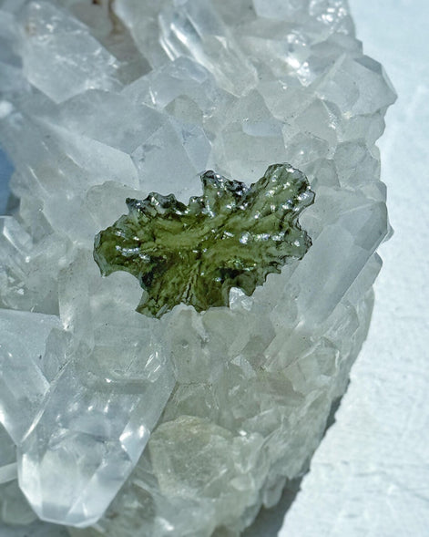 Hedgehog Moldavite Stone, Malý Chlum, 1.21g
