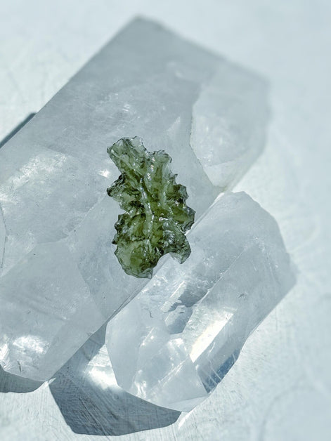 Hedgehog Moldavite Stone, Malý Chlum, 1.21g