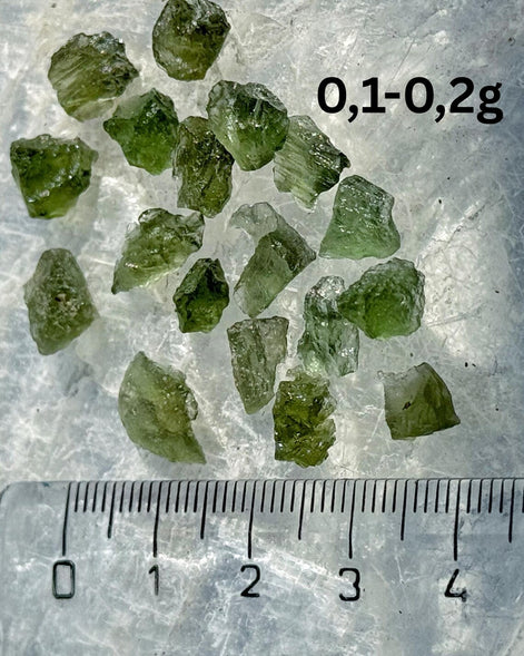 Mini Moldavite Stone, 0.1g - 0.9g