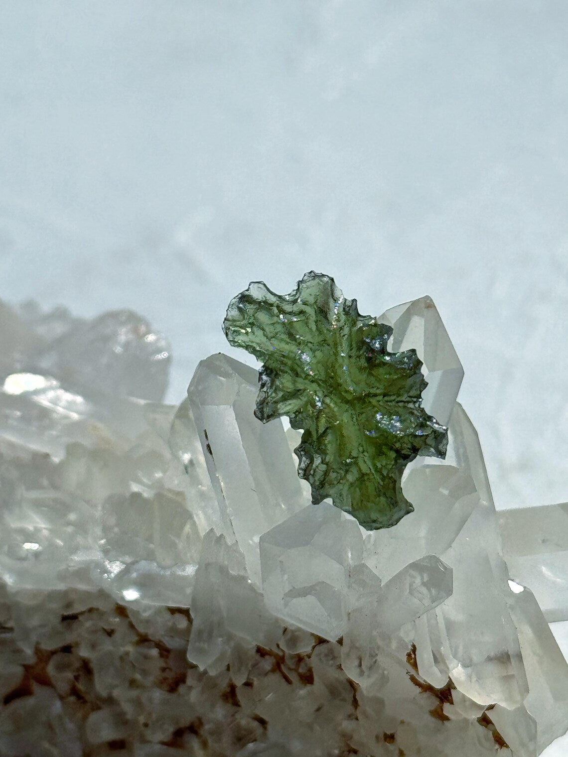 Hedgehog Moldavite Stone, Malý Chlum, 1.21g