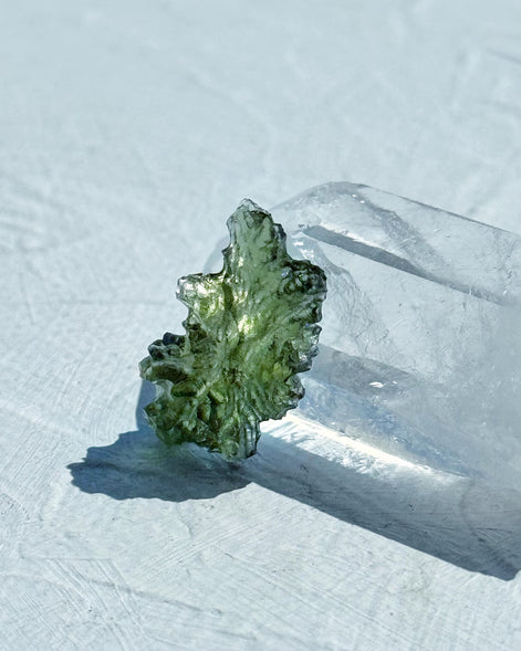 Hedgehog Moldavite Stone, Malý Chlum, 1.21g