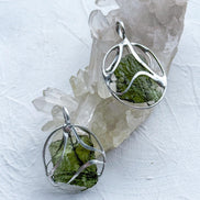 Raw Moldavite Pendant, Marouškovo Pole, 2.40g